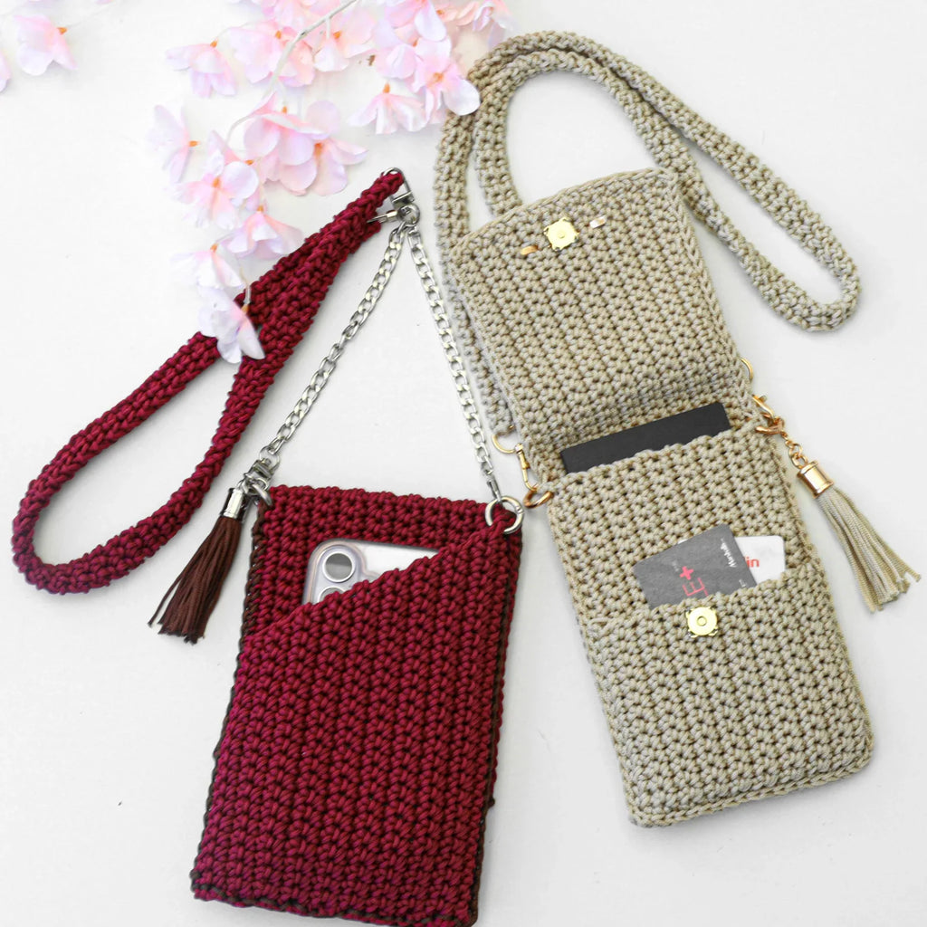Heklet crossbody-veske – PDF-oppskrift