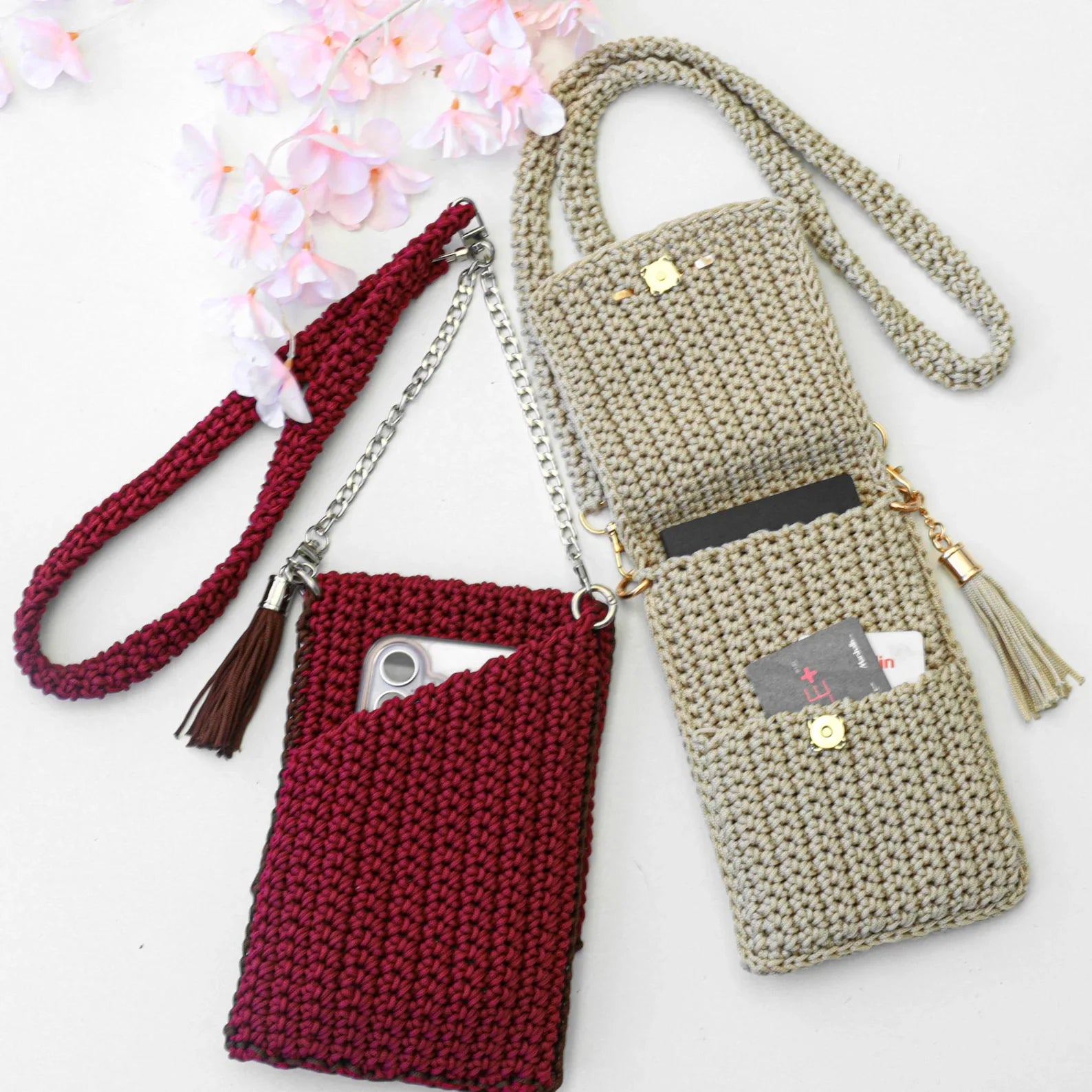 Heklet crossbody-veske – PDF-oppskrift