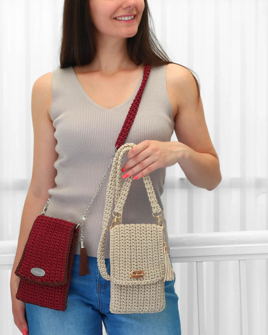 Heklet crossbody-veske – PDF-oppskrift