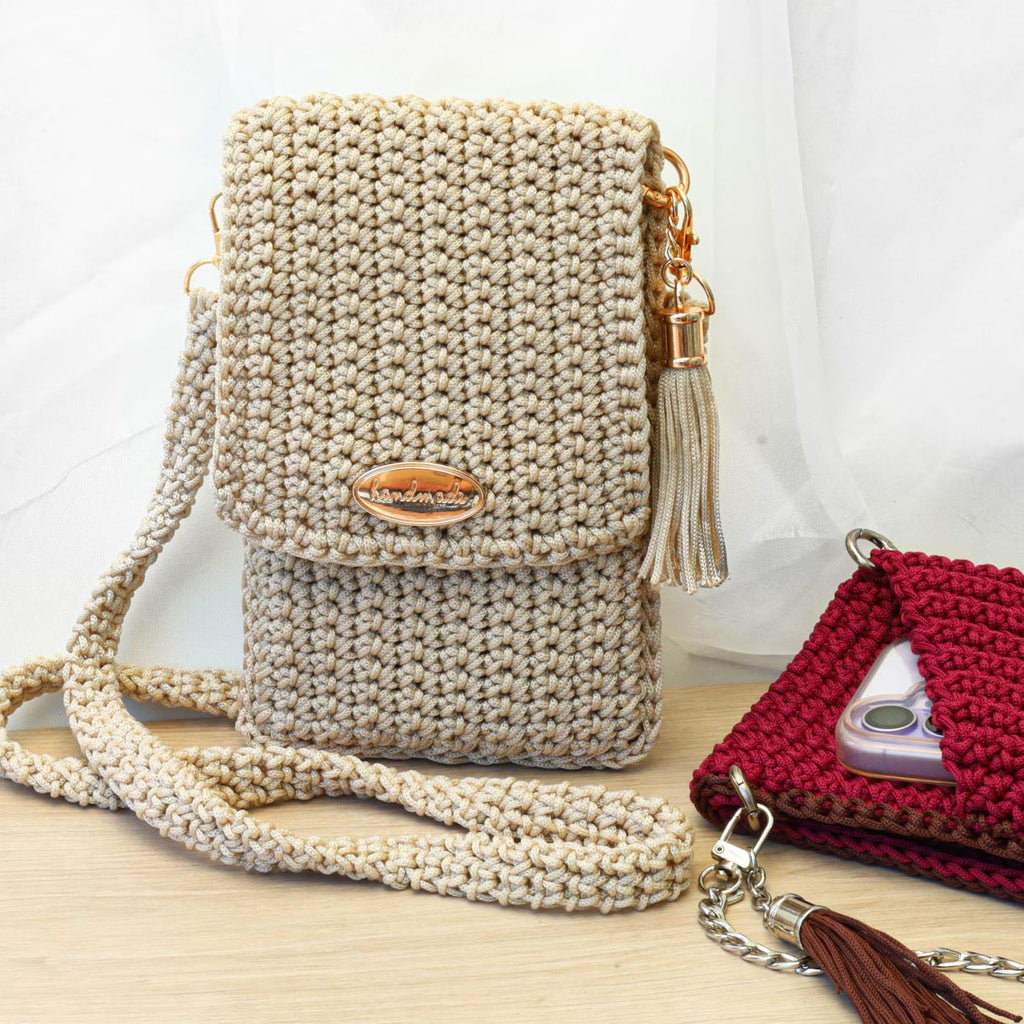 Heklet crossbody-veske – PDF-oppskrift